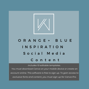 Orange + Blue Inspiration